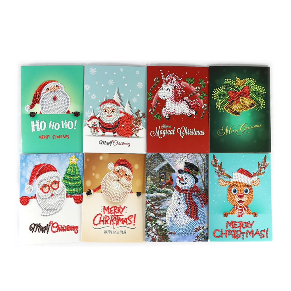 Креативный DIY Мини Санта Клаус веселая Рождественская бумага поздравительная