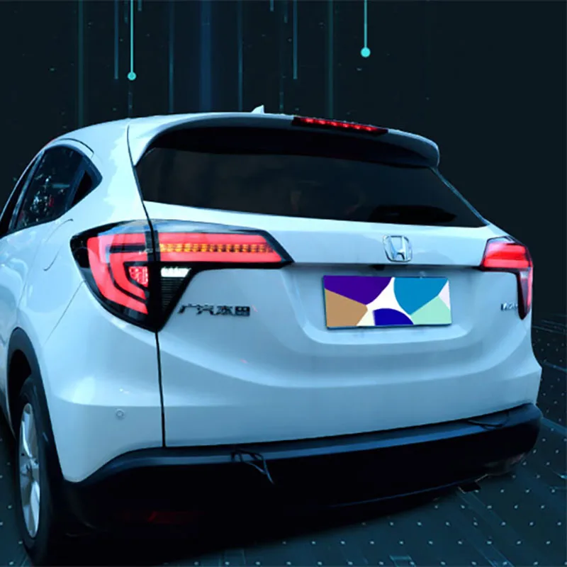 2018 2019 задние фонари Carbo для Honda Vezel HRV фары DRL + тормоз сигнальная лампа|Фара авто в