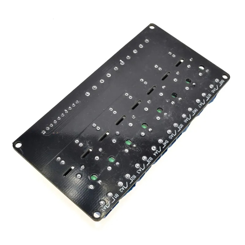 Free Shipping 5V 8-Way High Level Trigger Solid State Relay Module with Fuse Arduin 250V2A | Электронные компоненты и
