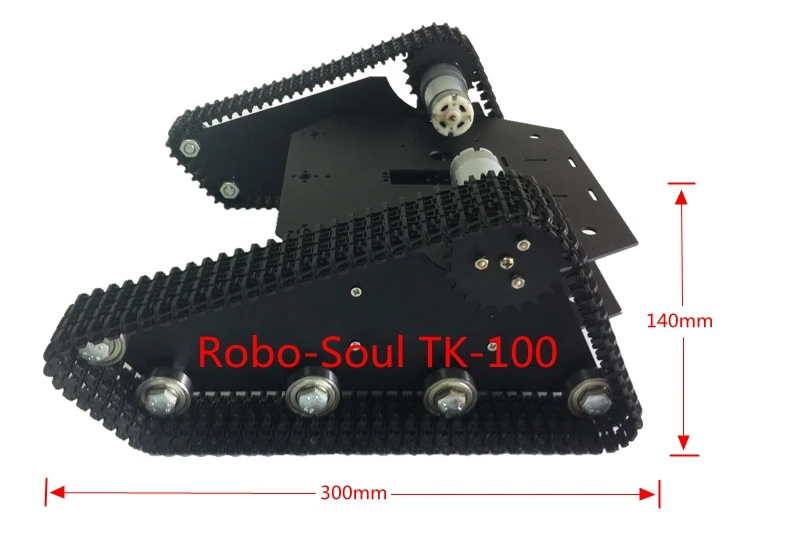 Робот на гусеничном ходу Robo Soul с шасси для танков + 2 x двигателя 6 градусов
