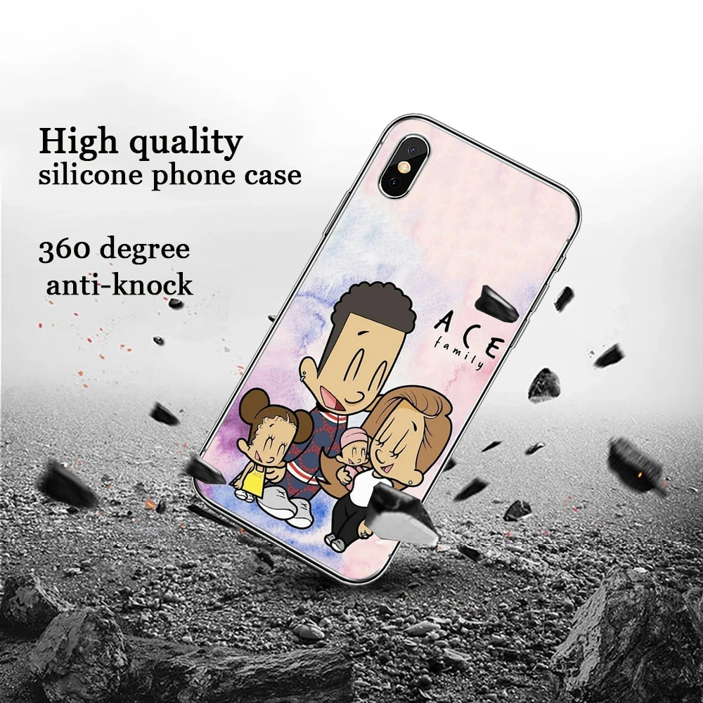 Ace family популярный пользовательский силиконовый чехол для iPhone 5 5S 6 6S Plus 7 8 11 Pro X XS Max XR