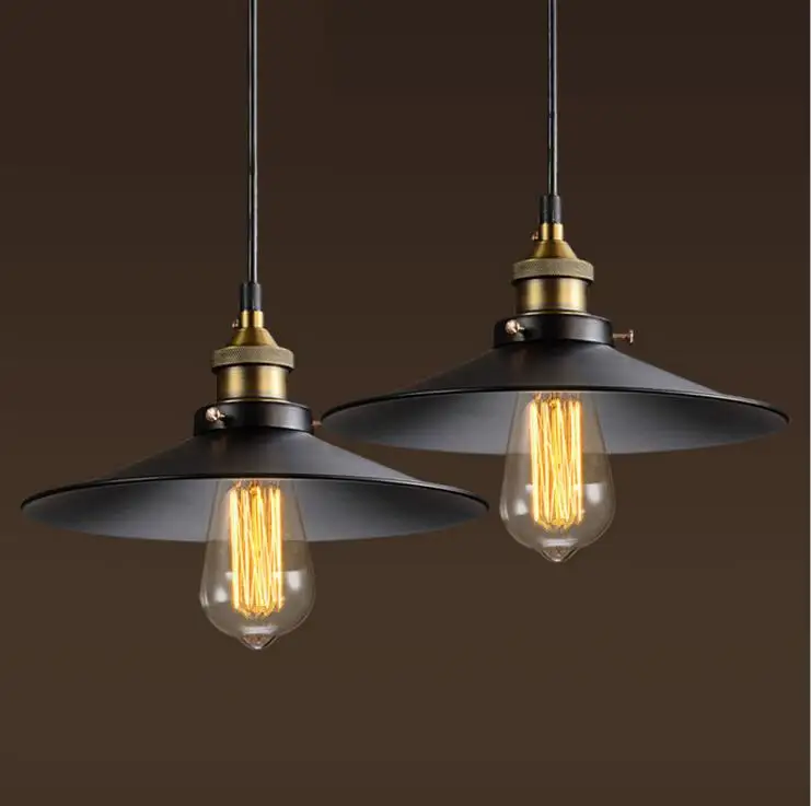 Железная люстра с крышкой для лампы потолочная лампа в стиле лофт и индастриал