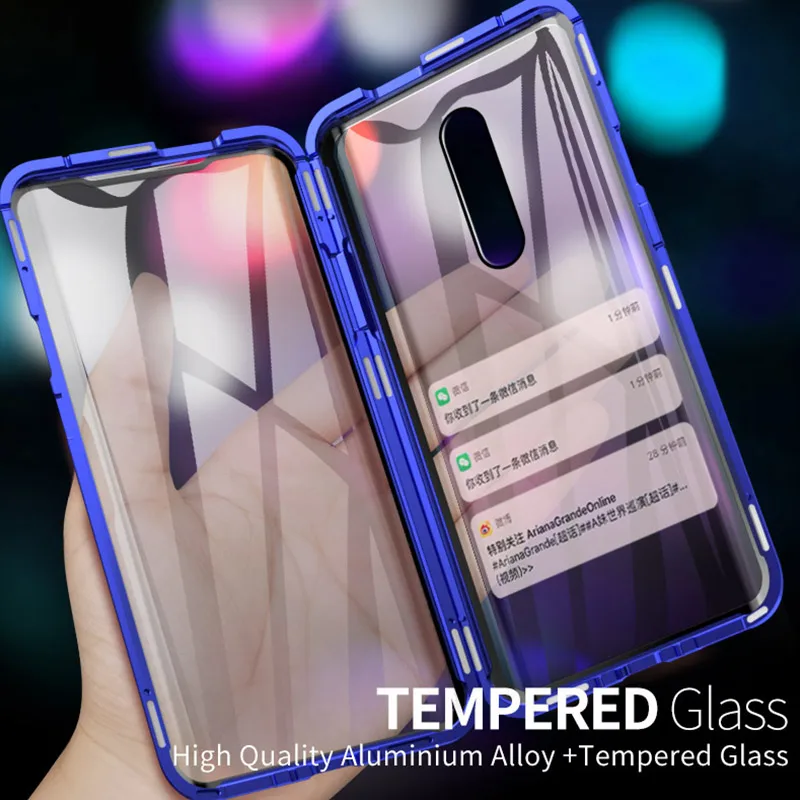 Для OnePlus 7 Pro 360 Магнитная адсорбирующая металлическая зеркальная двухсторонняя
