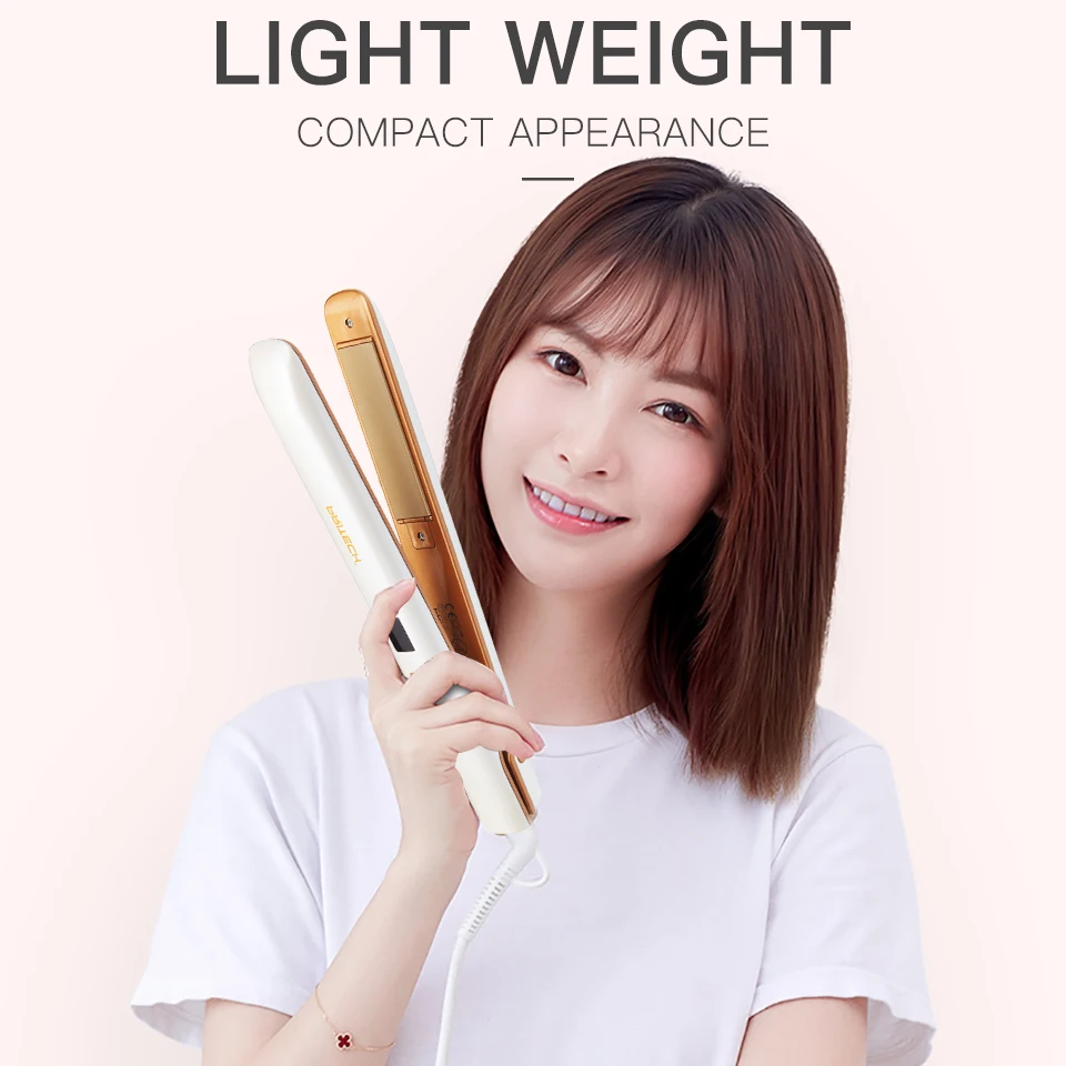 100-230 Degrees Electric Flat Iron Hair Straightener Professional Heating Fast Fasting Portable Styling Tool | Красота и здоровье