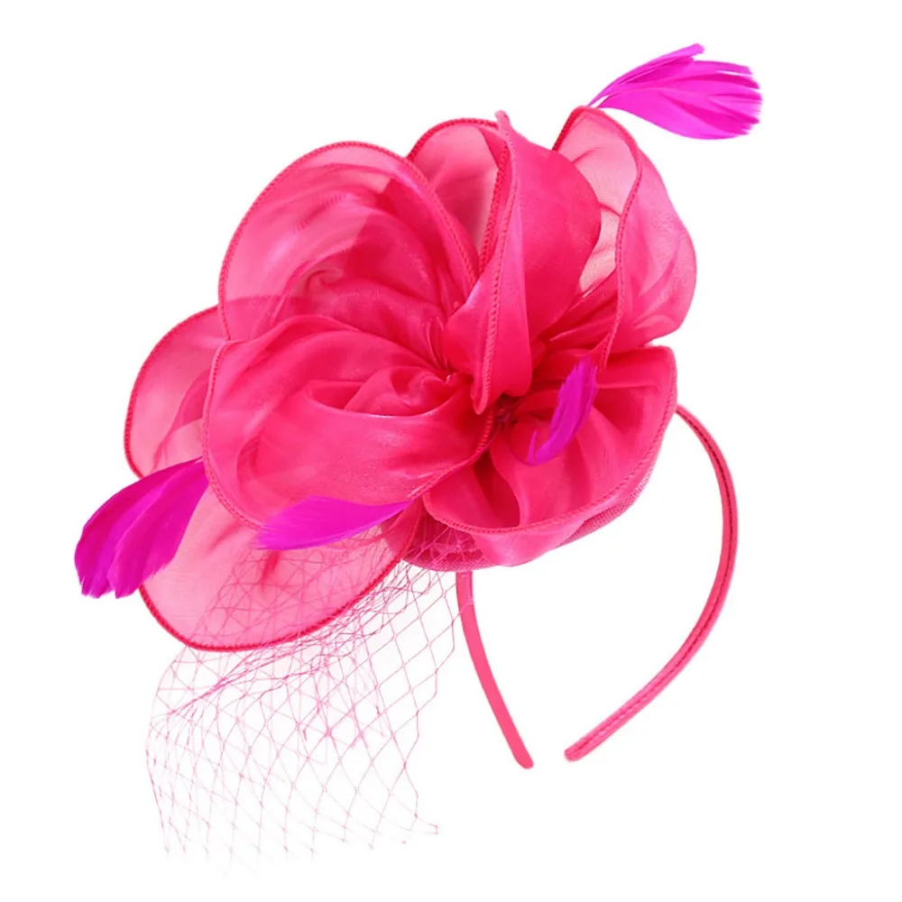 Летняя новинка модные аксессуары Женская повязка на голову с цветком большой