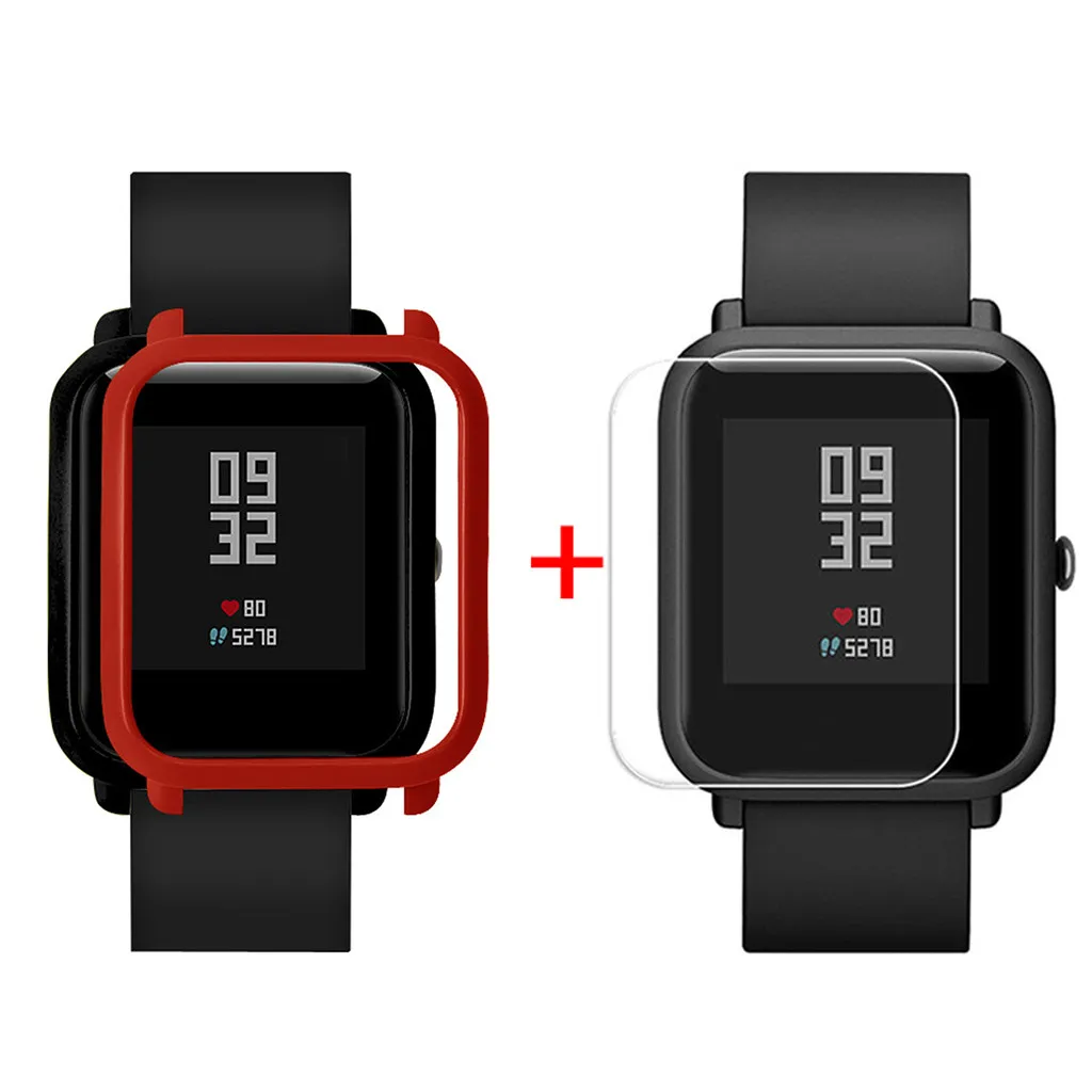 Защитный чехол тонкий Цветной корпус из поликарбоната защитный для Huami Amazfit Bip Younth