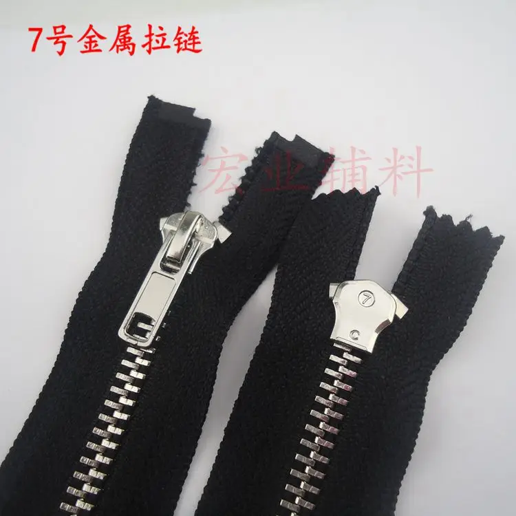 Новая высококачественная металлическая молния 7 куртка с железным зубом кожаная