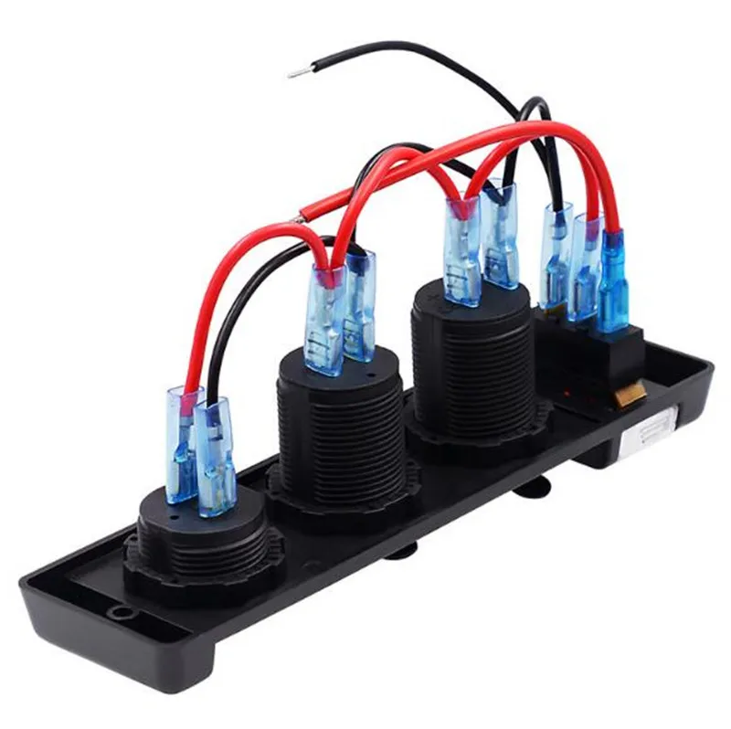 WUPP 12V выключатель панель двойной 5V 1A 2.1A USB выход зарядное устройство Порт
