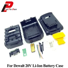 Для Dewalt 18 в 20 в литий-ионный аккумулятор пластиковый чехол 3.0Ah 4.0Ah DCB200 DCB201, DCB203, DCB204 литий-ионный аккумулятор крышка части