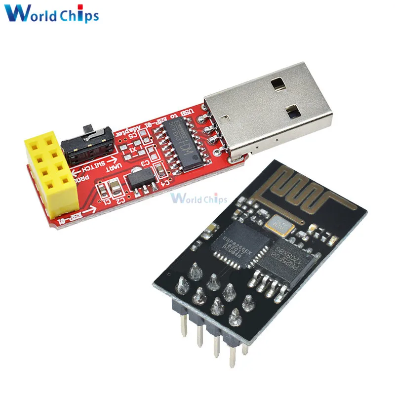 Плата разработки беспроводного Wi Fi ESP01 ESP01S модуль CH340G CH340 USB к ESP8266