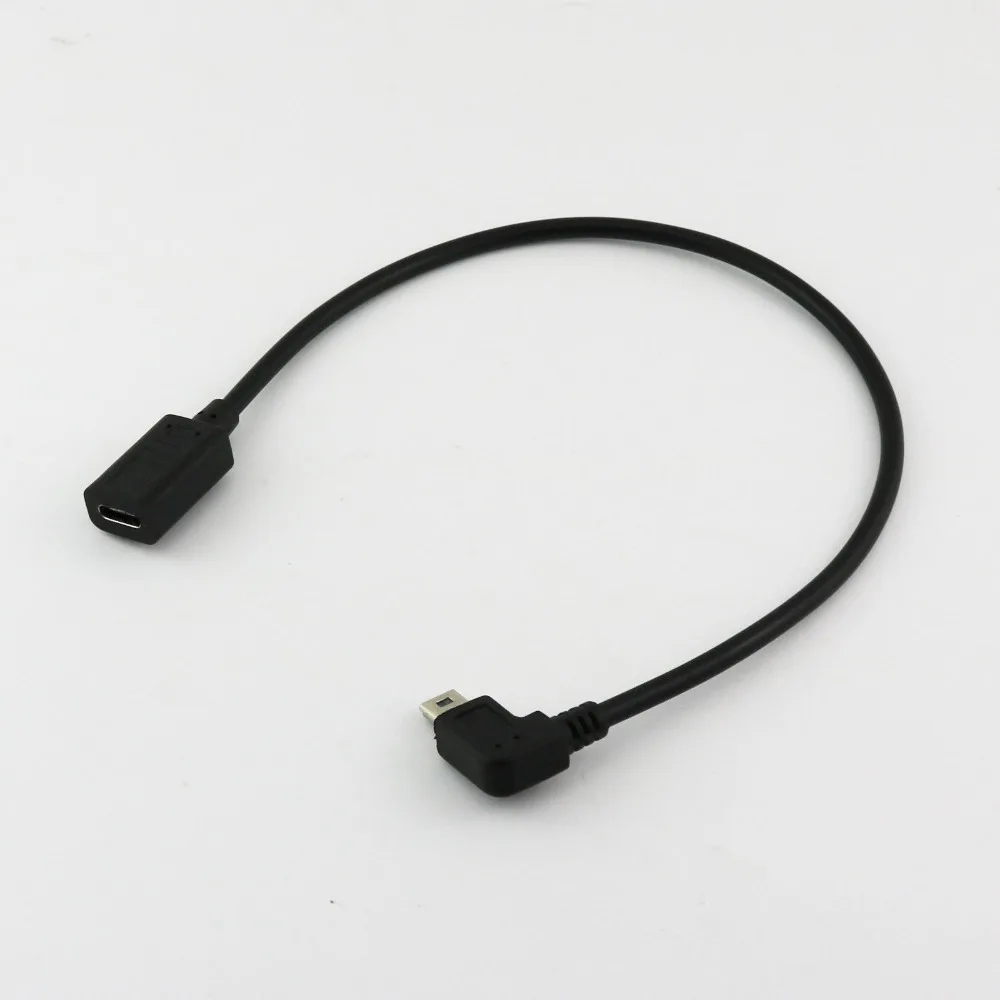 1x USB 3. 0 Type C Женский на мини 5 контактный Прямоугольный штекер для синхронизации
