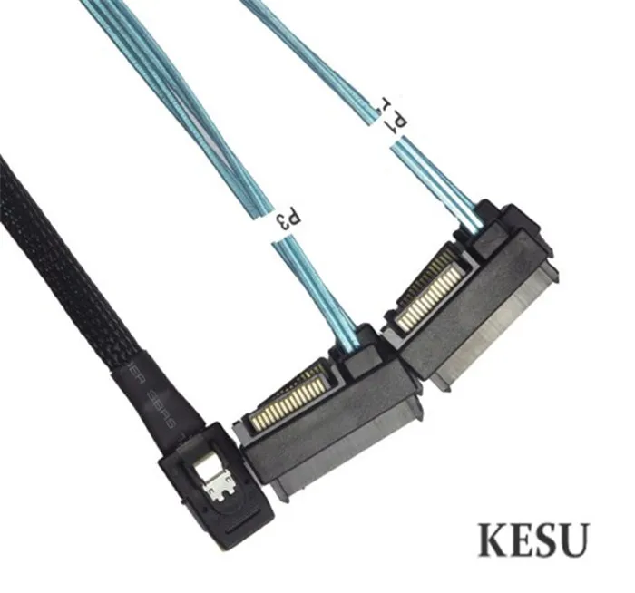 Sas sata Внутренний кабель Mini SAS 36pin SFF-8087 to (4) 29pin + 15Pin SFF-8482 Connector с SATA Power 0 5 M 1M |