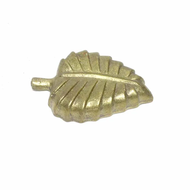 2 цвета Античная простая латунная форма листа пепельница сигарета поднос