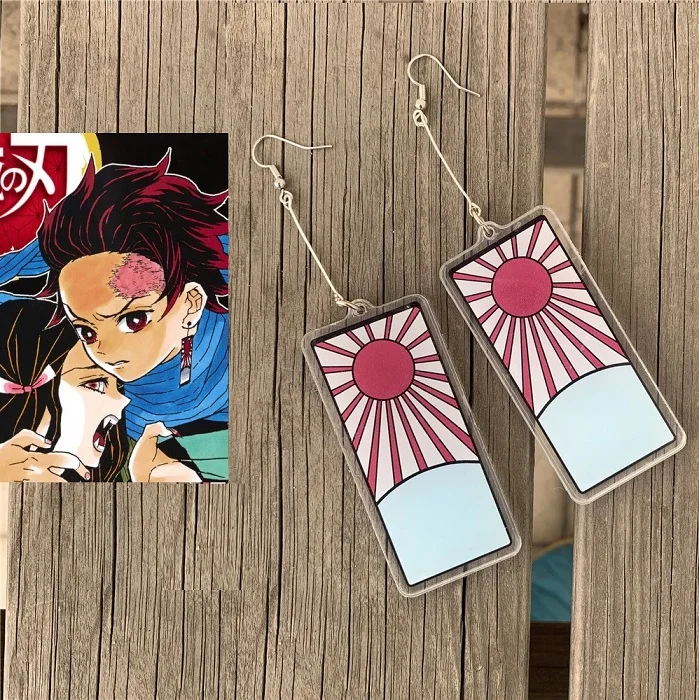 Kimetsu no Yaiba Tanjiro Kamado серьги для косплея купить