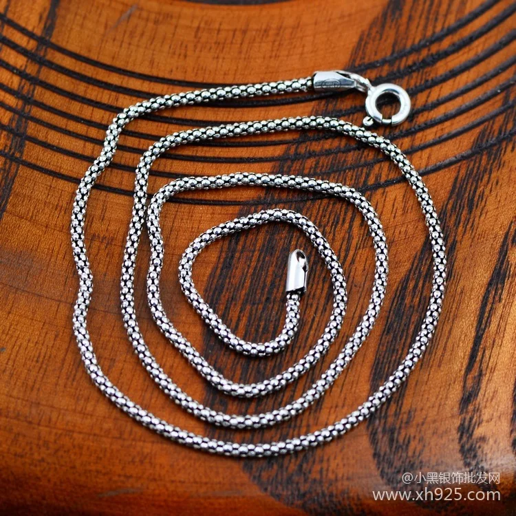 Ожерелье из серебра 925 пробы для мужчин и женщин длиной 50 см|necklace designer|necklace for