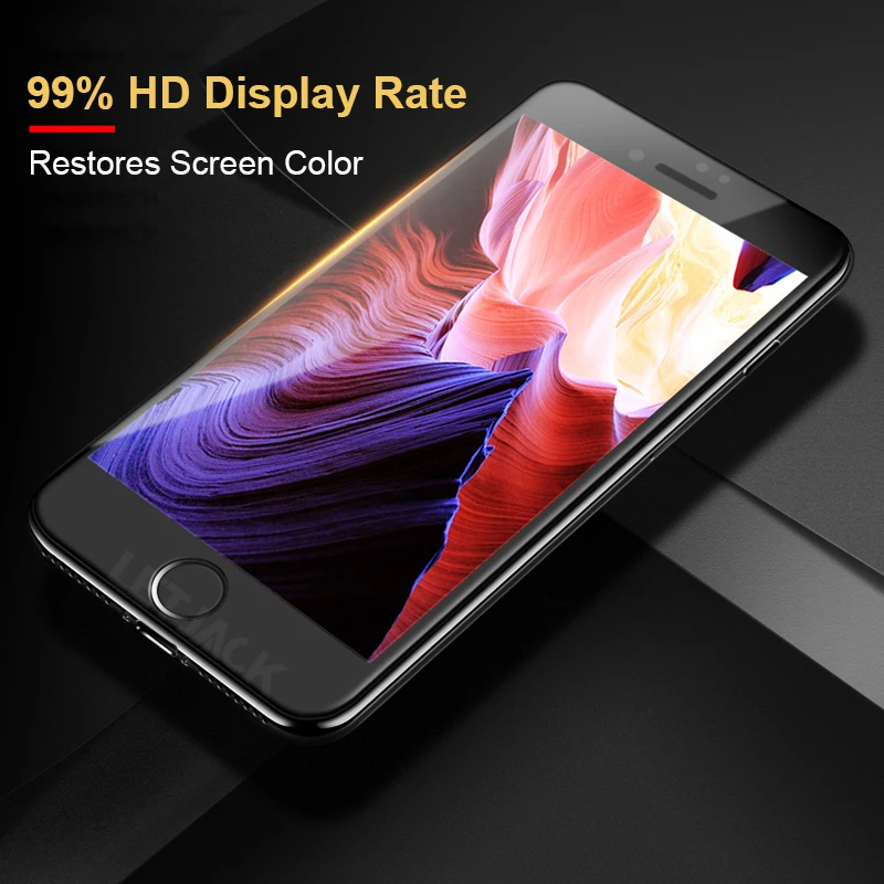 5D полное покрытие с изогнутыми краями закаленное стекло для iPhone X XR XS MAX защита
