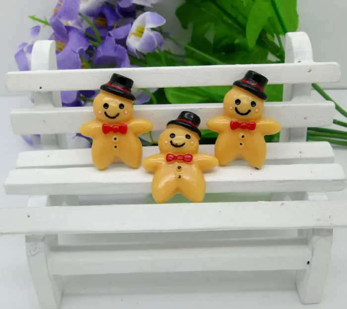 20 шт. украшение из смолы снеговика кабошон с плоской задней частью магнит на