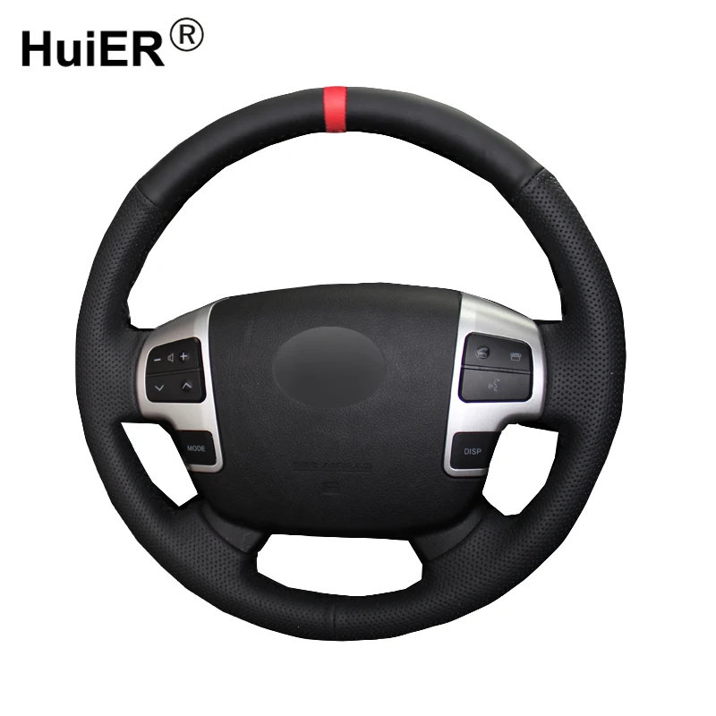HuiER рукоятное шитье искусственная кожа модный автомобильный Стайлинг красный