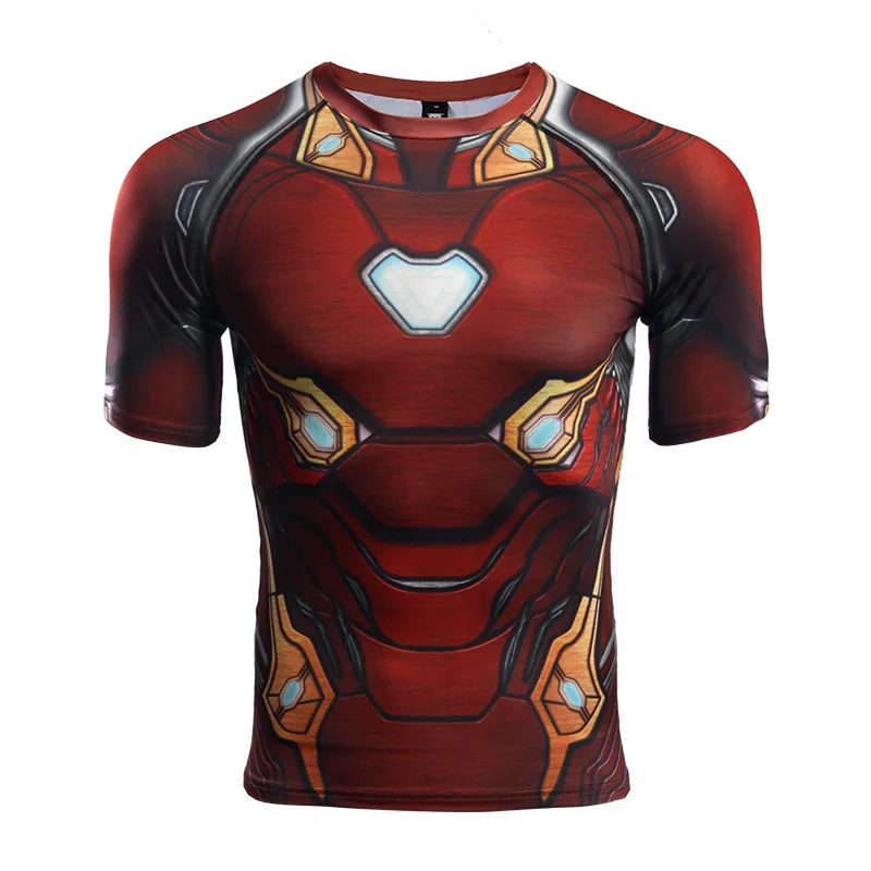 Костюм Мстители: Endgame футболка Железный человек Tony Stark костюм для косплея топ