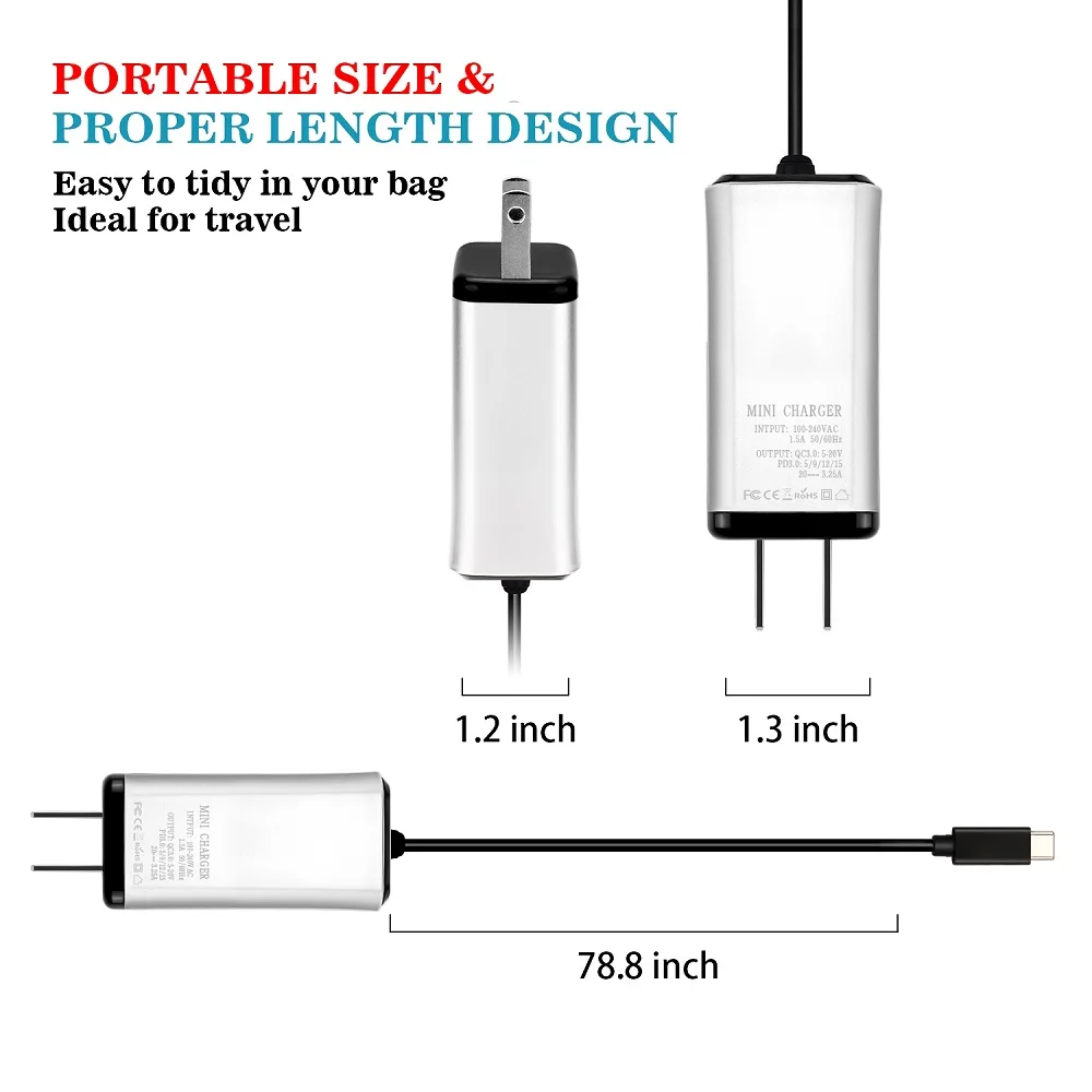 USB Type-C PD зарядное устройство 65 Вт настенное для MacBook Air 2018 iPad Pro Google Pixel 3/2 /Pixel XL Galaxy S9/