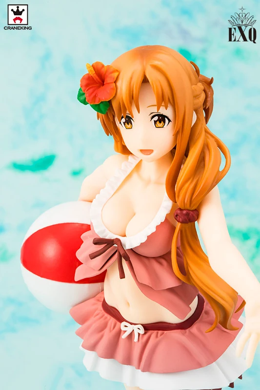 Японское аниме меч арт онлайн код оригинальная коллекция Banpresto EXQ фигурка Асуна