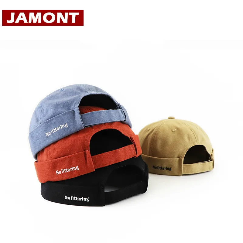 [JAMONT] EP шапки с буквенным принтом Skullcap весна осень шапка мужская женская хип-хоп