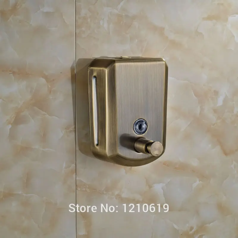 Античный бронзовый дозатор для мыла 800 мл диспенсер жидкого шампуня ручная