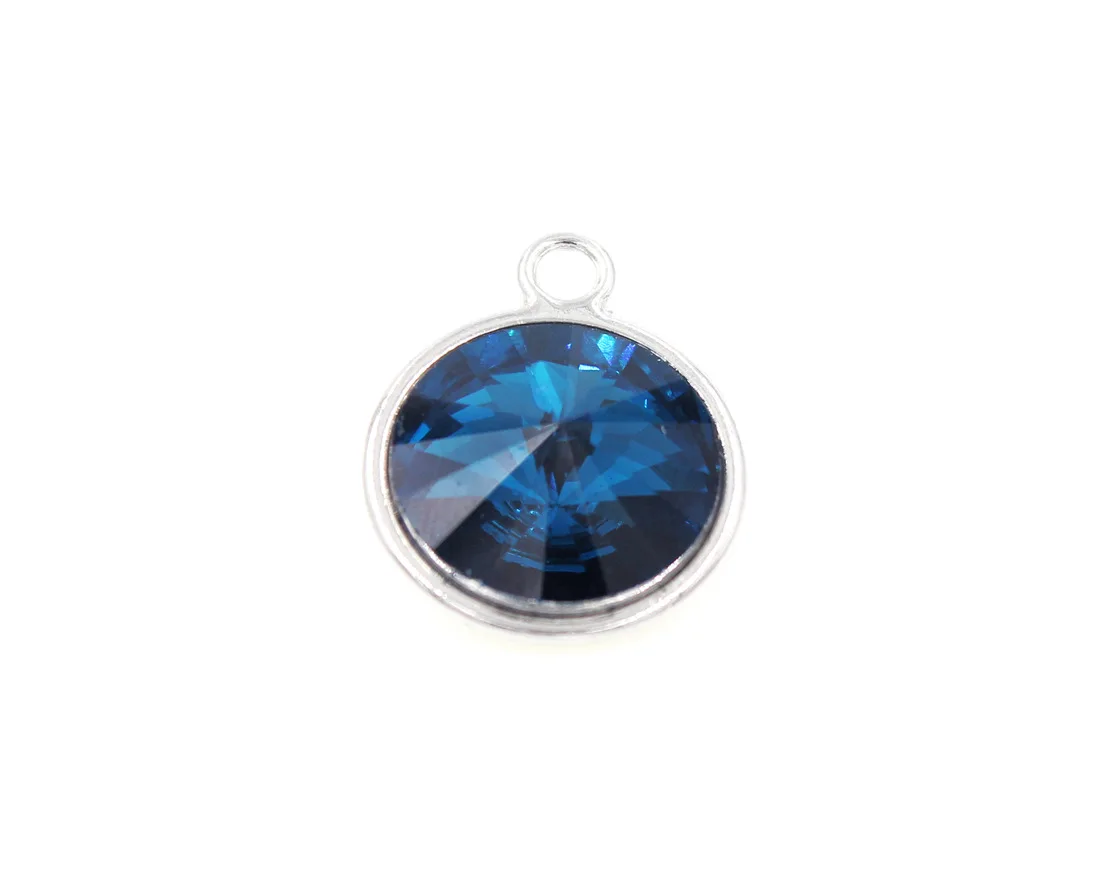 12pcs 17mm Colorful Crystal Birthstone Charms for Necklace Bracelet Jewelry Making Floating Handcraft Bead Charm Diy Accessories |