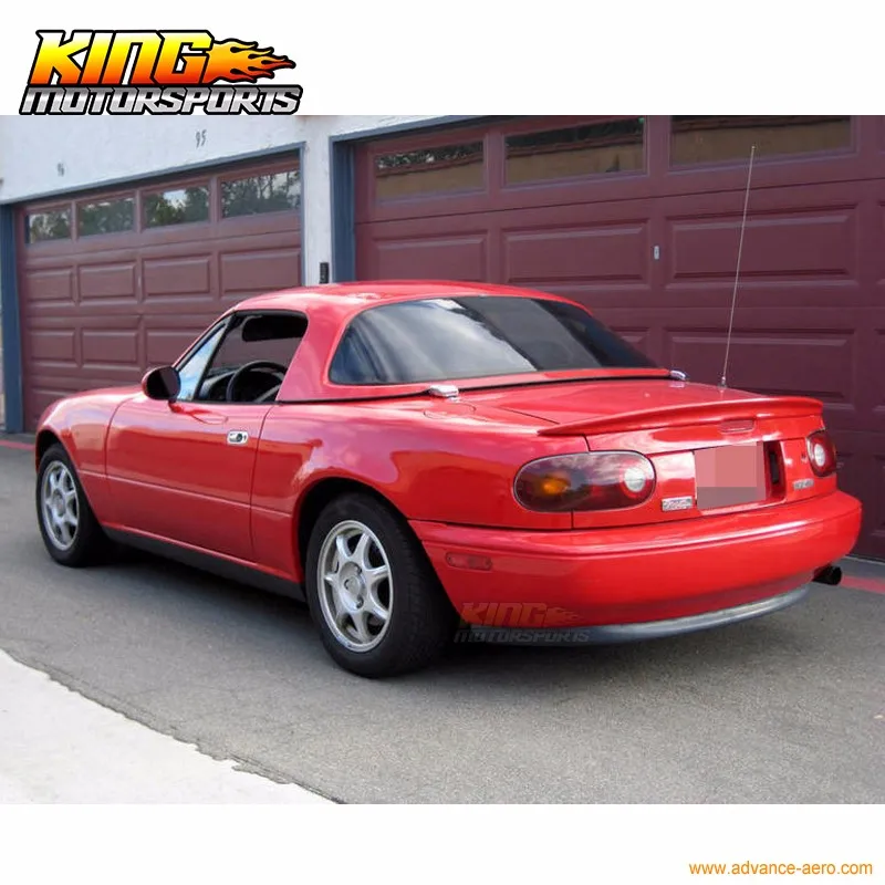 Для 1990 1991 1992 1993 1994 1995 1996 1997 Мазда Miata JDM MX5 черный Уретановый задний бампер диффузор спойлер комплект