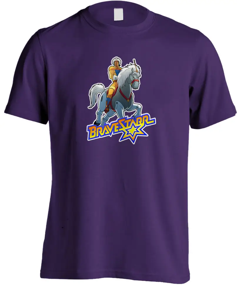 Bravestarr-Ретро 80's tv Series футболка новейшие футболки модный стиль Мужская 100% хлопок