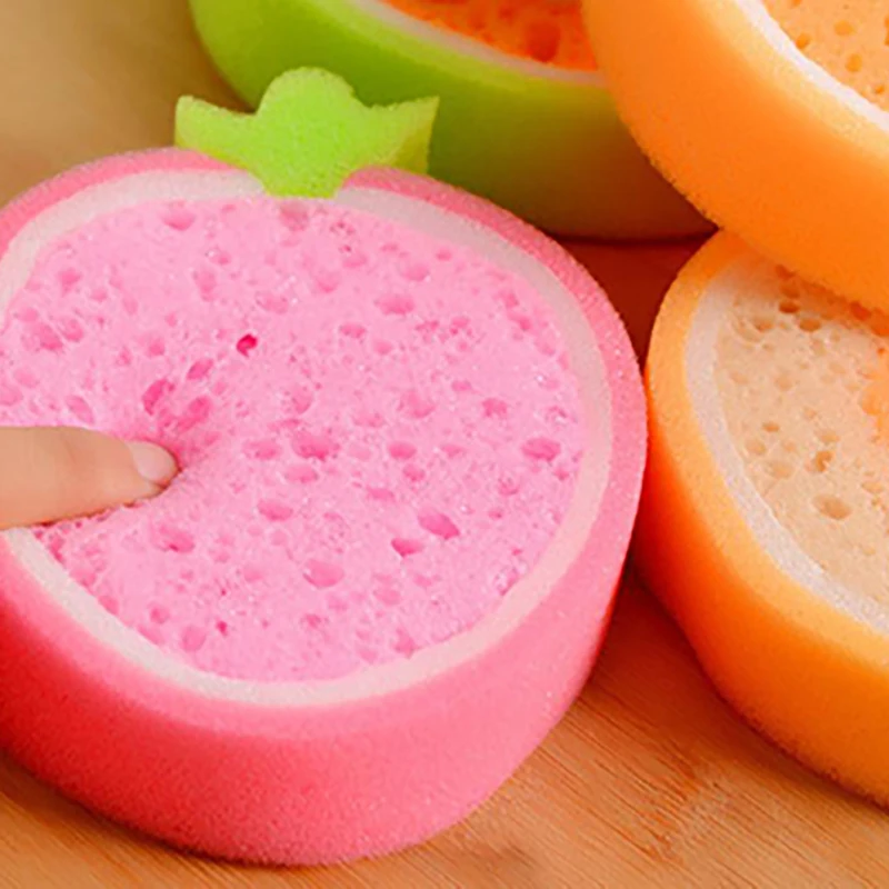 Губка посуда для фруктов прочная чистая ткань хлопок моющая губка волшебный