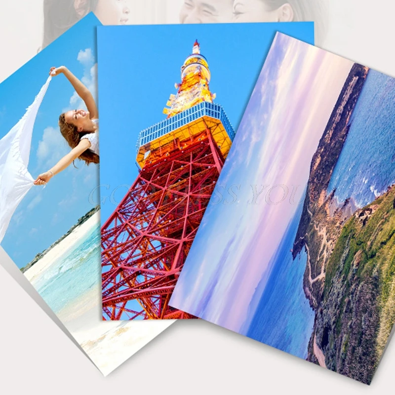 

20 Sheet High Glossy 4R 4x6 Photo Paper Apply to Inkjet Printer Ideal for Photographic Quality Colorful Graphics Output