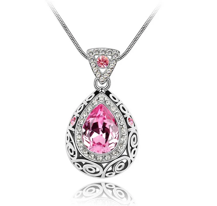 Ожерелье с подвеской австрийским кристаллом|designer jewelry|fashion jewelryjewelry design |