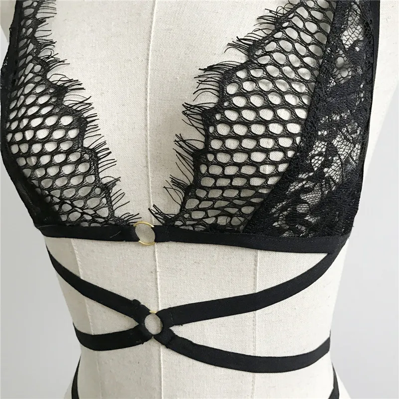 LANSHIFEI сексуальное нижнее белье без косточек Frauen Sheer Spitze Verband Bh Dunne Draht Freies Bralette