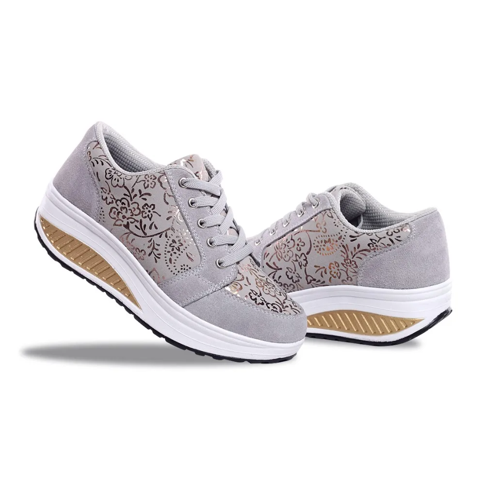 Новинка женская спортивная обувь на танкетке Zapatos Mujer кроссовки из сетчатого