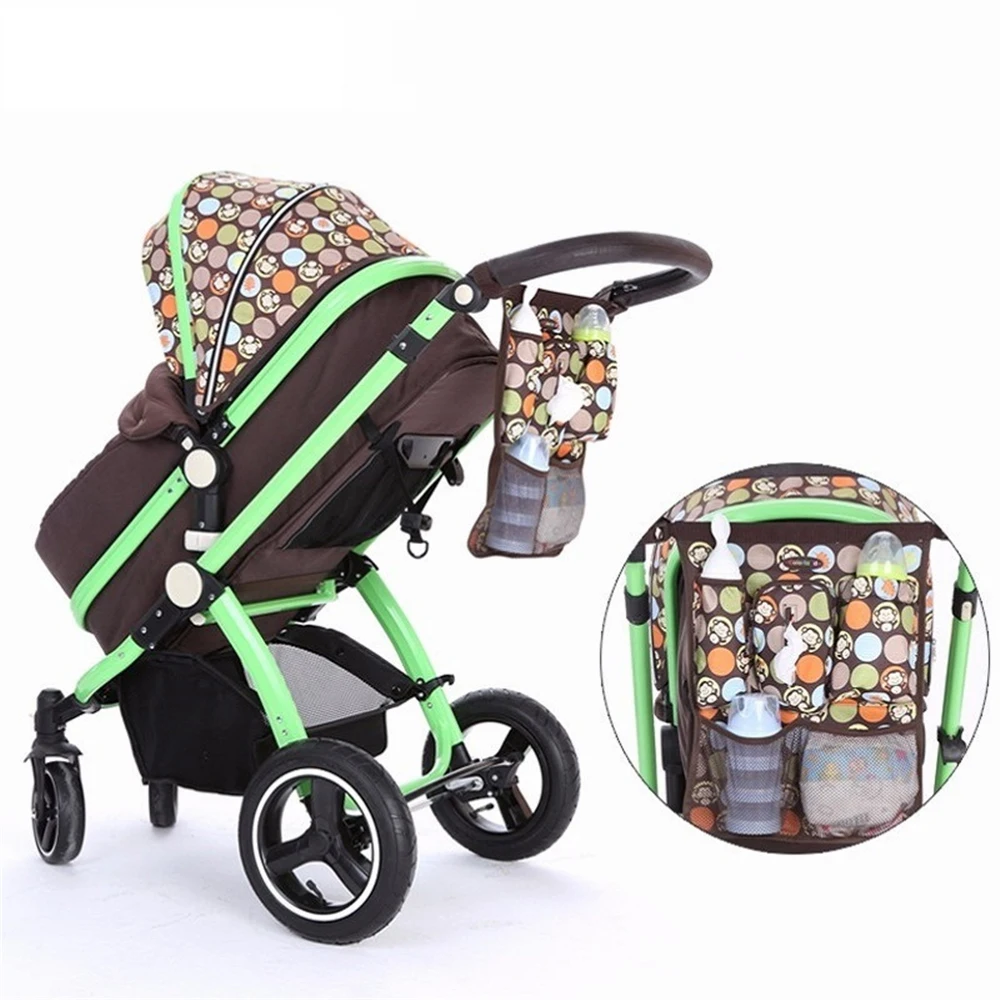 

COLORLAND Baby Stroller Bag Hanging s Organizer Inulated Bottle Storage Diaper For Pram Car Seat Back Travel Nappy