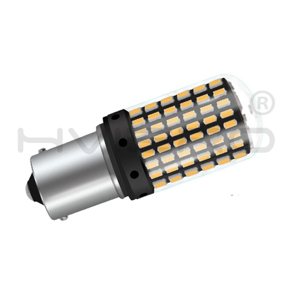 2X1156 BA15S BAU15S 7440 P215W светодиодные задние лампы, стоп-сигнал, автомобильная лампа заднего хода, дневной ходовой светильник, белый, желтый, DC 12V 24V