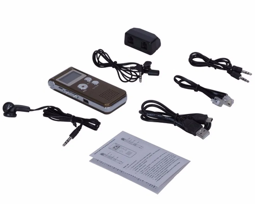 Черный 8 ГБ Высокое Качество Цифровой Диктофон Звук Высокой Четкости Записи