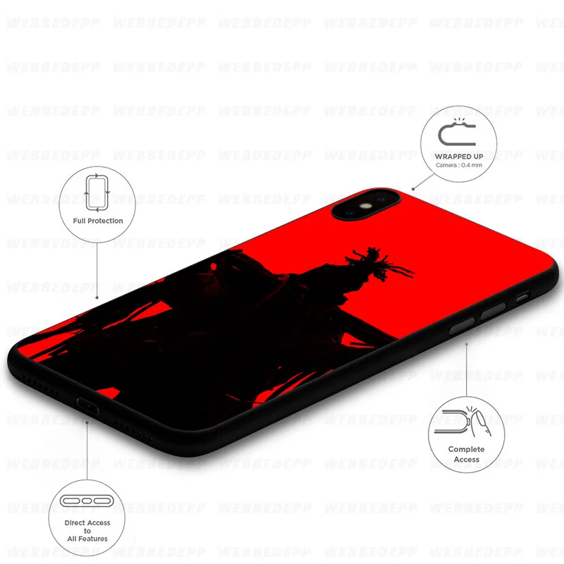WEBBEDEPP Denzel Curry Rap Soft Silicone Case for iPhone 11 Pro Xr Xs Max X or 10 8 7 6 6S Plus 5 5S SE |