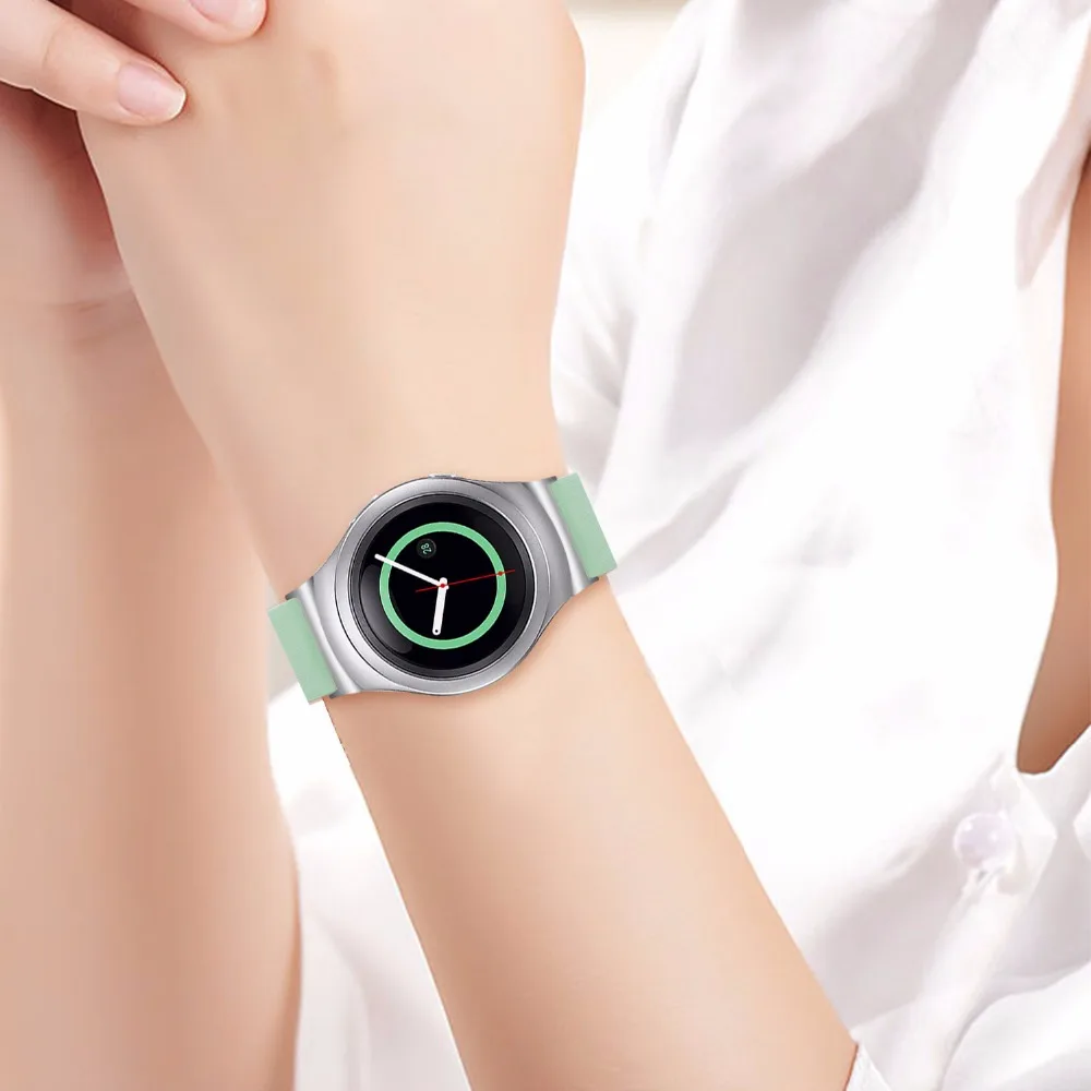 Итальянский ремешок для часов из натуральной воловьей кожи Samsung Gear S2 S R720 R730 Смарт