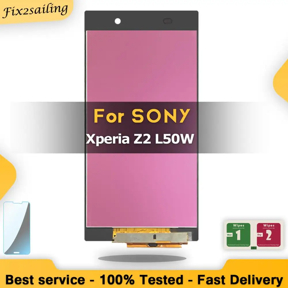 ЖК дисплей для Sony Xperia Z2 сенсорный экран L50W D6502 D6503 сменный дигитайзер в сборе