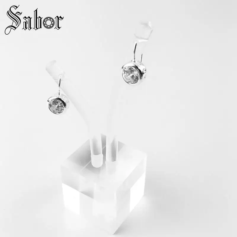 Серьги подвески с круглым кристаллом в виде лебедя новинка 2020 Модная бижутерия