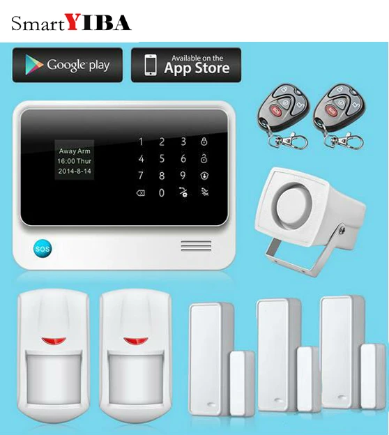 

SmartYIBA Wifi/GSM/GPRS/SMS Security Alarm System G90B Plus Smart Home Home Burglar Security Touch Keyboard Alarm
