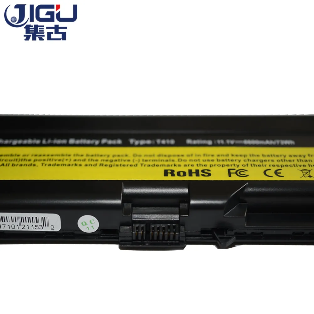 JIGU Laptop Battery For Lenovo For ThinkPad L421 L510 L512 L520 SL410 SL410k SL510 T410 T410i T420 T510 T510i T520 T520i W510