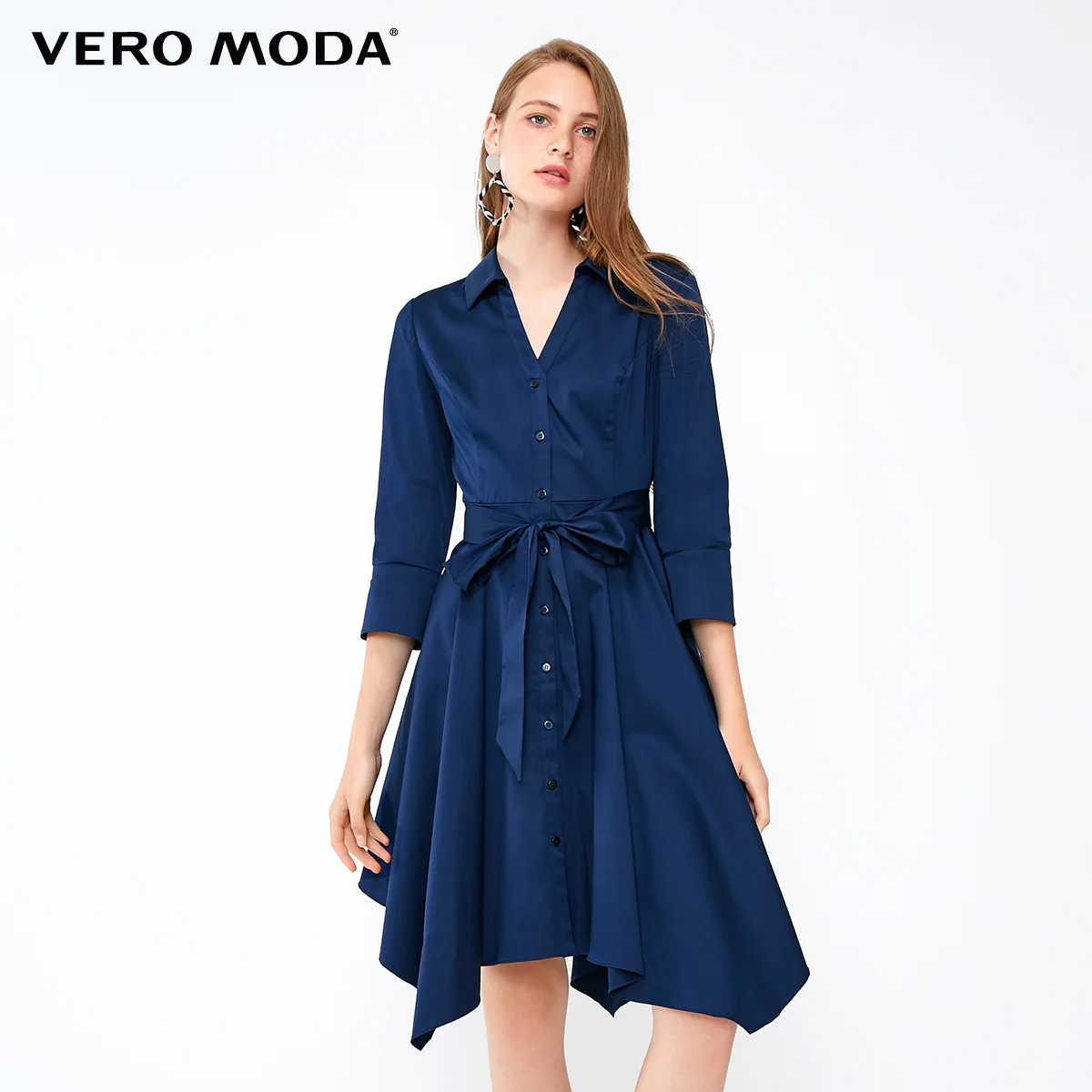 Vero Moda платье-рубашка с v-образным вырезом и пуговицами на запястье | 31837C507