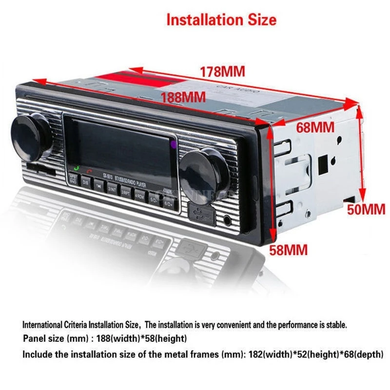 10 шт./лот LCD автомобильный комплект Bluetooth CD MP3 плеер USB AUX стерео FM радио в тире