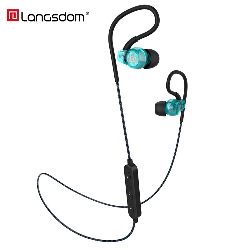 Langsdom Спортивные наушники Bluetooth Беспроводной гарнитура bs80 стерео v4.2 вкладыши
