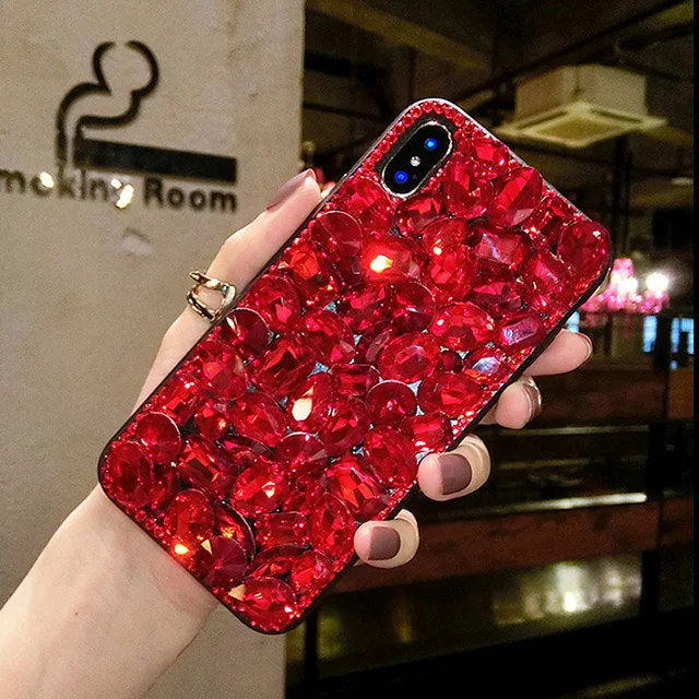 Роскошные блестящие алмазные Чехлы для iphone 12 Mini 11 Pro Max XS MAX XR 6 6s plus 7 8 SE 2020 блестящий