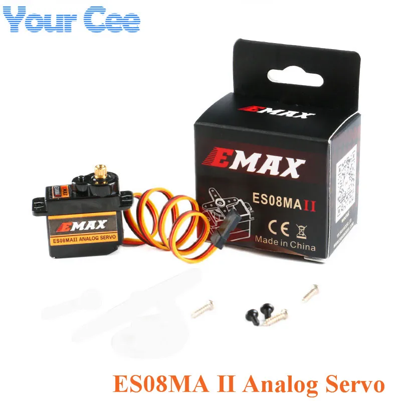 EMAX ES08MA II Мини металлическая Шестерня Аналоговый сервопривод с пластиковой
