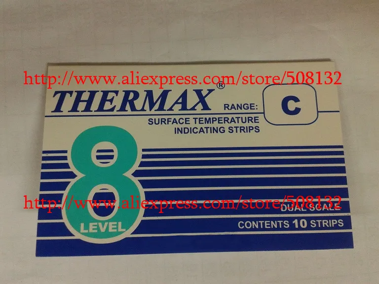 TMC 10 полосок THERMAX температурная этикетка 8 уровней диапазона C|temperature labels|temperature